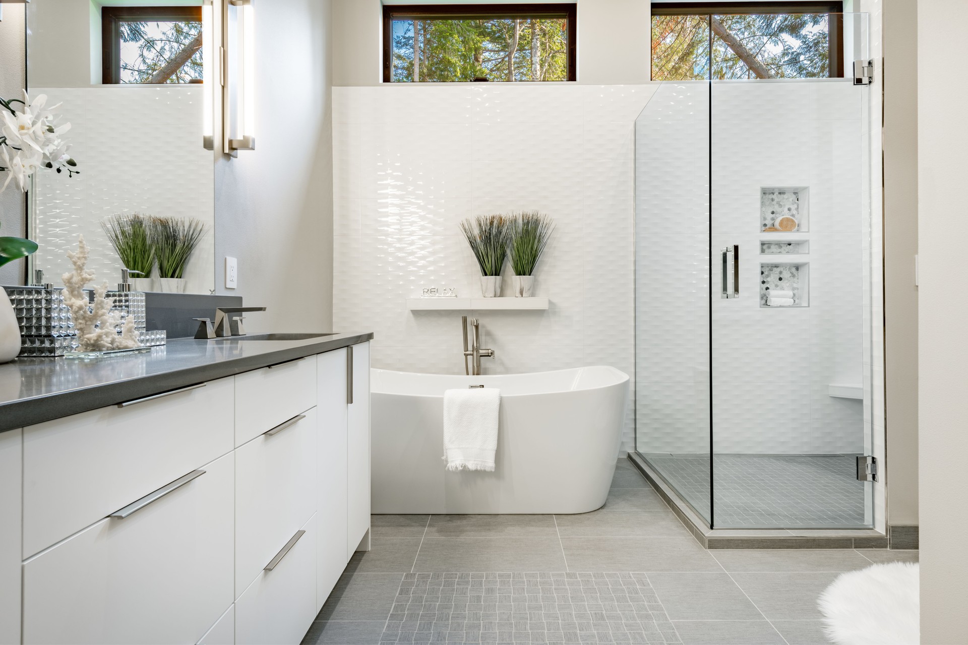 Luxury show home interior room and exterior  building photographs
